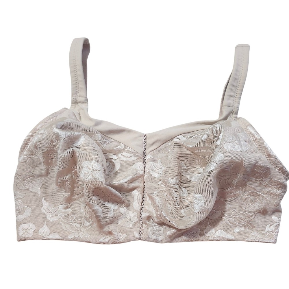 Wacoal 85276 Awareness Full Figure Bra Women 34DDD Nude Floral Lace
